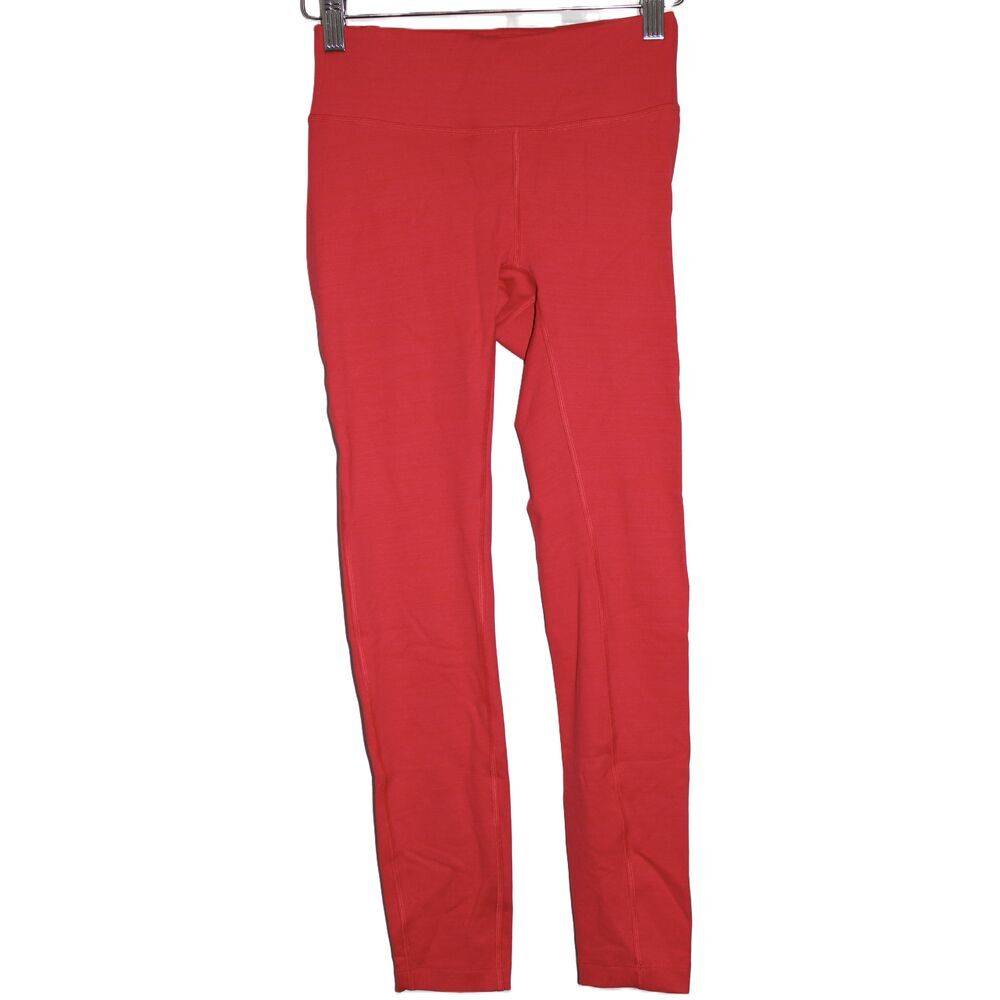 Womens Outdoor Voices TechSweat 3/4 Flex Leggings Red High Waist Legging Size XS